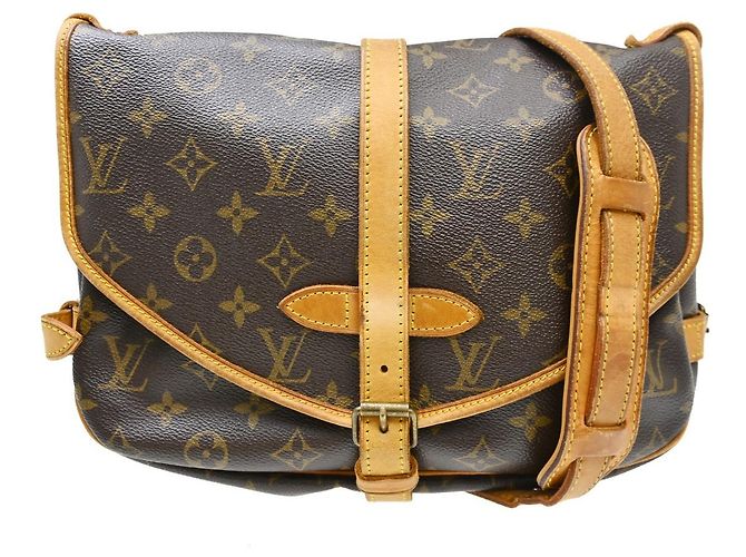 Louis Vuitton Saumur Monogram 30 Castaño