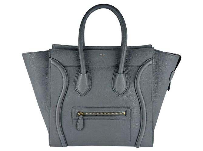 Céline Bolsa Celine Luggage Mini Shopper Marrom