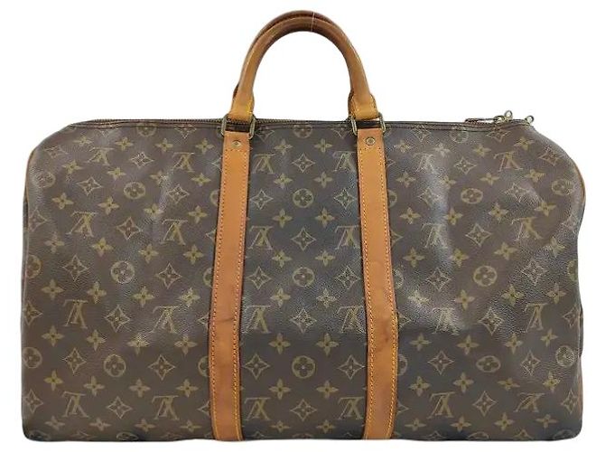 Louis Vuitton Keepall Monogram Canvas 55 Marron