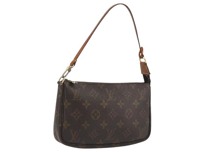 Louis Vuitton Pochette Accessoires Monogram Large Marrone