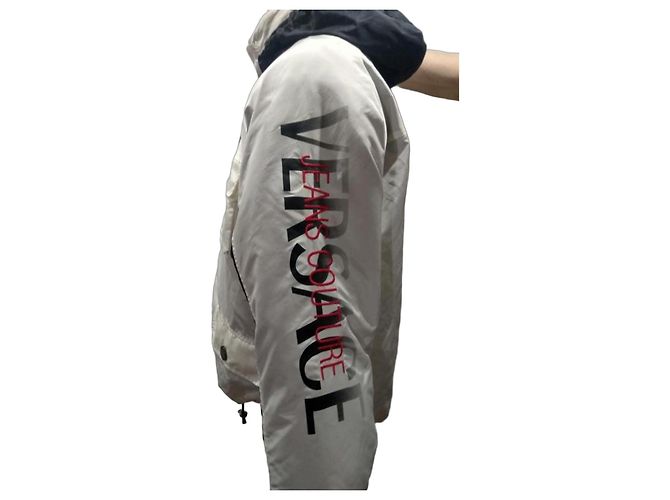 2-in-1 Transformierbare Jacke Versace Jeans Couture Schwarz Weiß