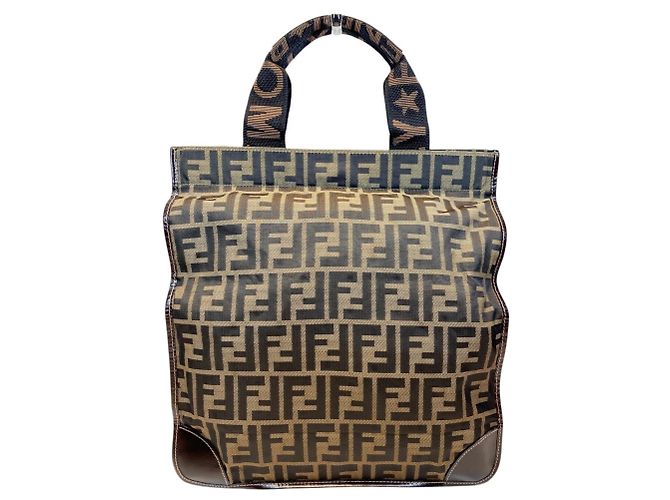 Sac cabas Fendi Zucca Pattern Marron