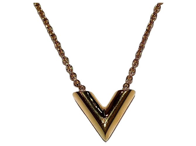 Collana Essential V Louis Vuitton D'oro