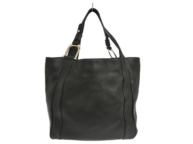 Gucci Greenwich Tote Leder Medium Schwarz
