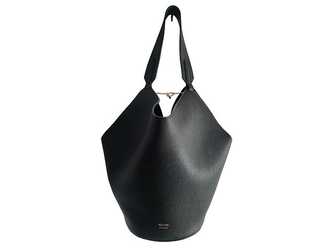 Borsa tote in pelle nera KHAITE Nero