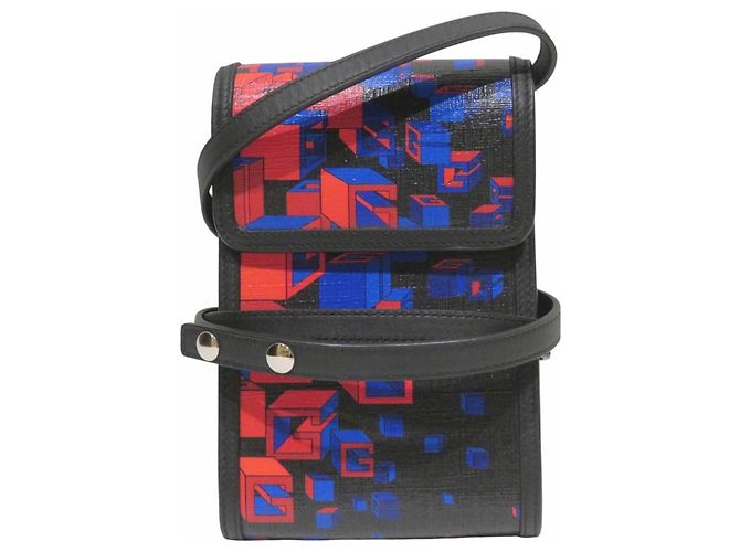 Bolsa de ombro porta-celular Gucci Square G Space Preto
