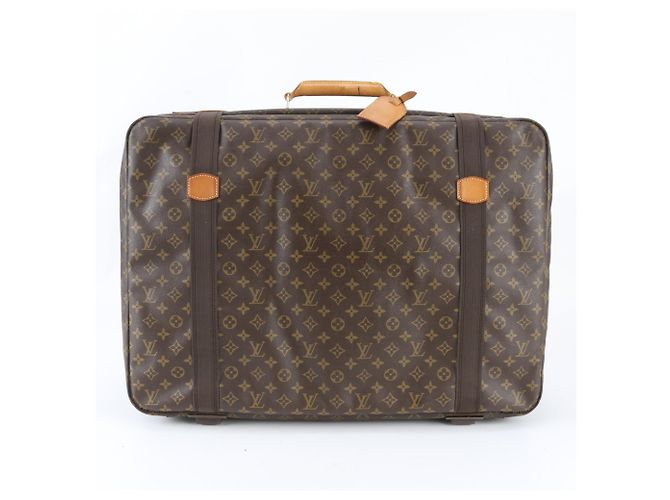 Sac Boston Louis Vuitton Monogram Satellite 65 en cuir Marron