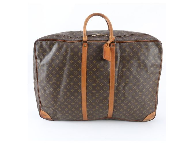 Louis Vuitton Monogram Sirius 70 M41400 Leder Boston Handtasche Braun
