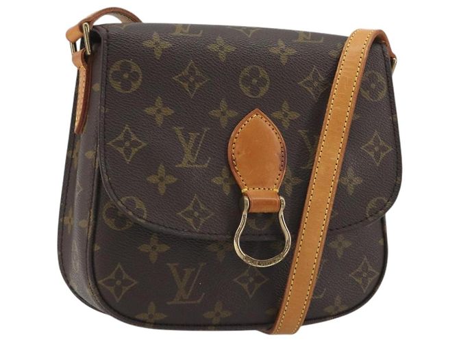 LOUIS VUITTON Bolsa de Ombro Monogram Saint Cloud MM M51243 LV Auth 194210 Monograma