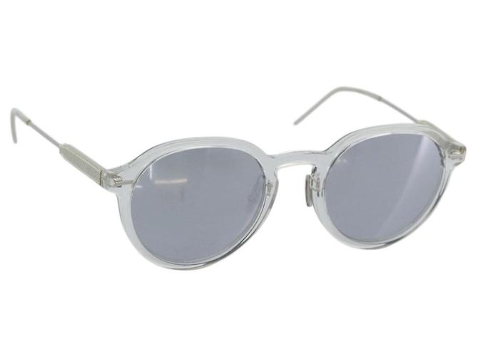 Gafas de sol Christian Dior de plástico transparente plata Auth BA14260