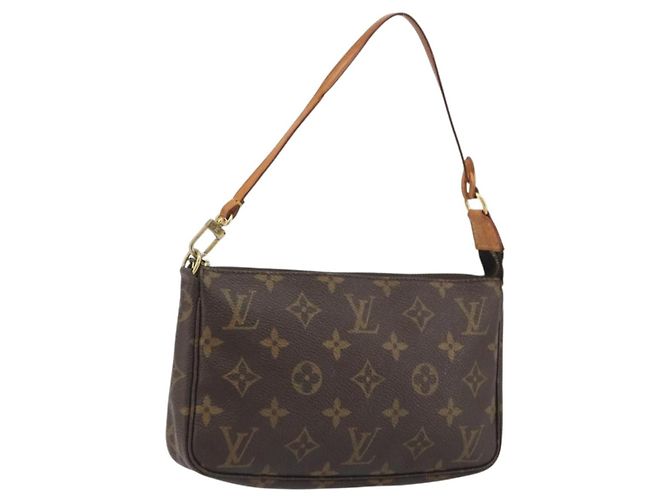 LOUIS VUITTON Monogram Pochette Accessoires Tasche M51980 LV Auth BA14229 Monogramm