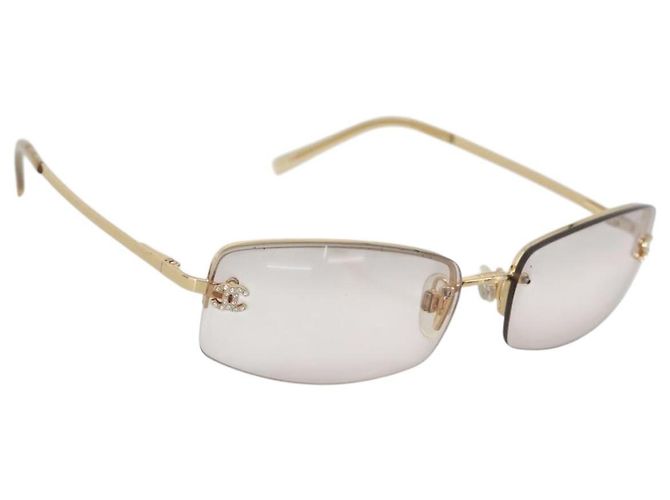 Gafas de sol CHANEL Metal Gold Tone CC Auth BA14750M