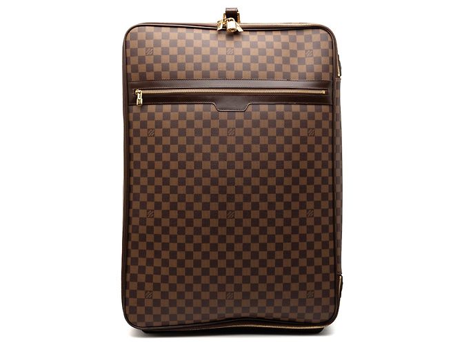 Borsa da viaggio Louis Vuitton Damier Ebene Pegase 65 marrone