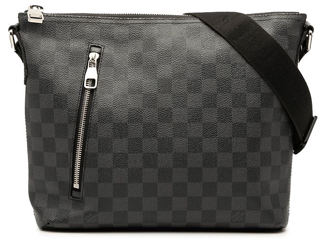 Borsa a tracolla Louis Vuitton Damier Graphite Mick PM nera Nero