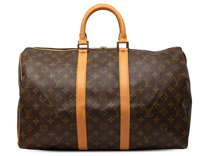 Borsa da viaggio Louis Vuitton Monogram Keepall 45 Marrone