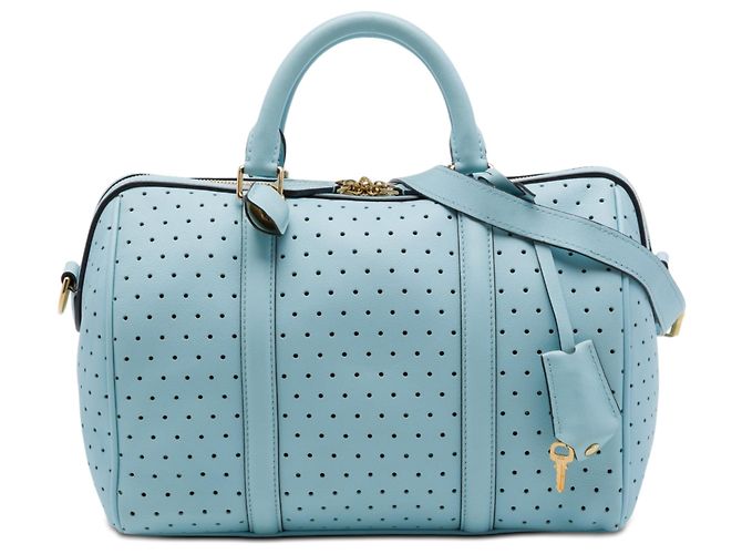 Bolsa Sofia Coppola em couro de bezerro perfurado azul Louis Vuitton SC PM