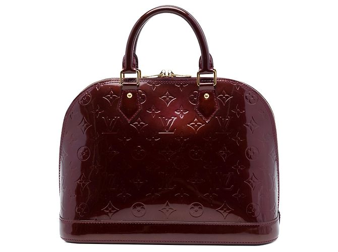 Borsa Louis Vuitton Monogram Vernis Alma PM rossa Rosso