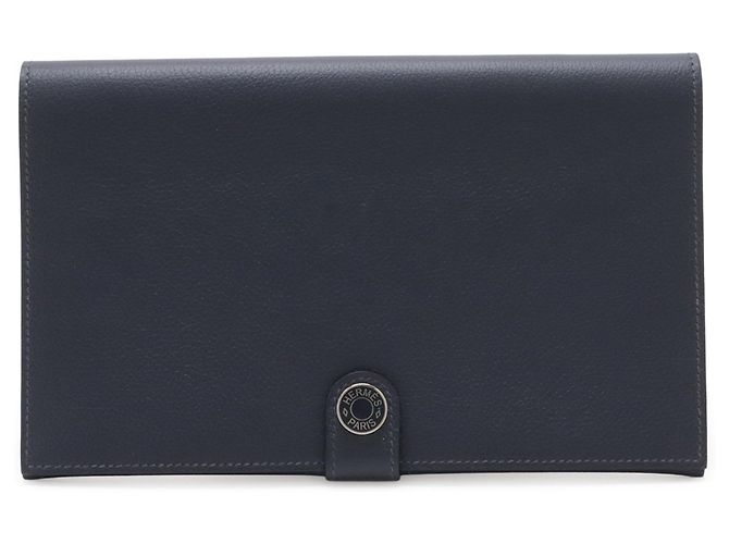 Capa para passaporte Hermès Evergrain RMS Toutenmain azul