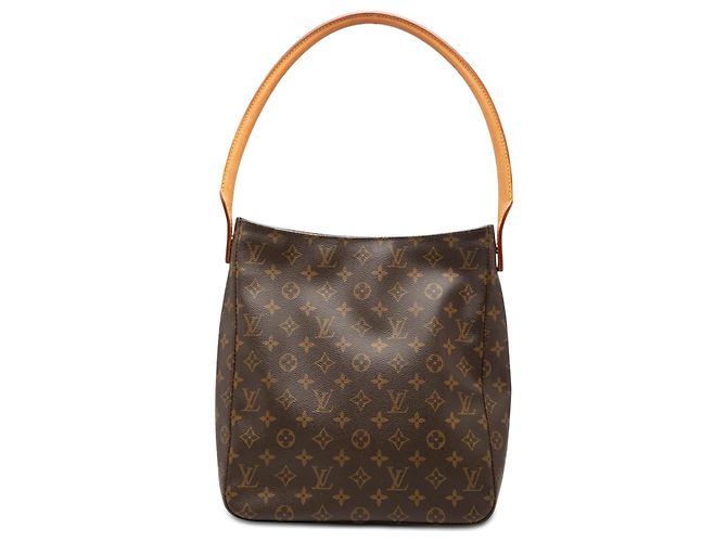 Borsa a tracolla Louis Vuitton Monogram Looping GM marrone