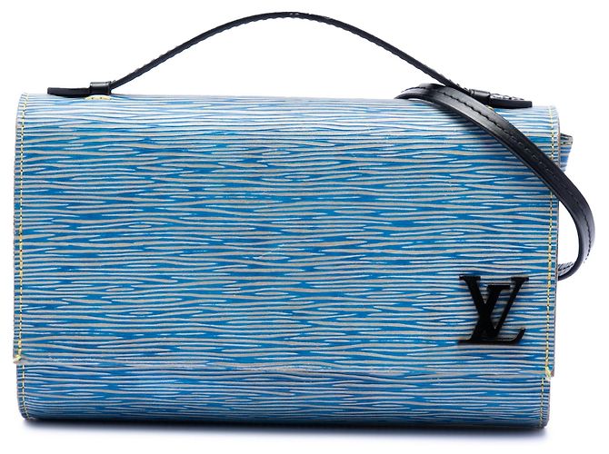 Borsa Clery in Epi Denim blu Louis Vuitton