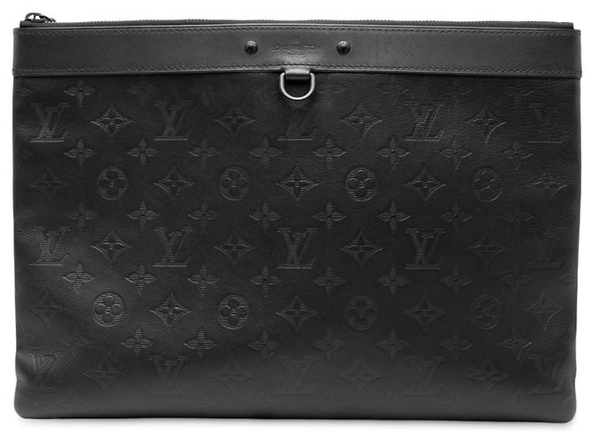 Pochette Louis Vuitton Monogram Shadow Discovery nera Nero