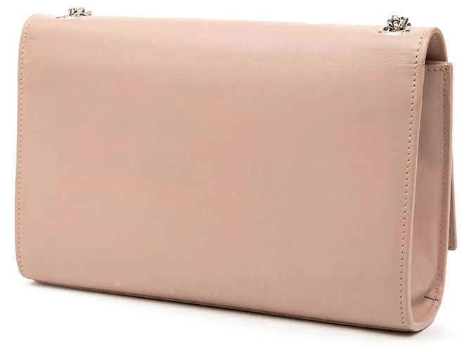 Saint Laurent Bolsa transversal Kate Classic Monogram com borla em pele de vitelo lisa rosa, tamanho Medium