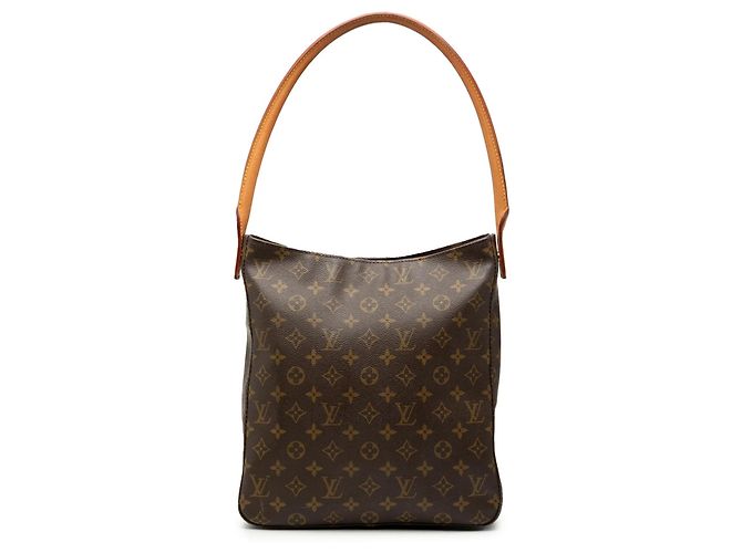 Bolsa de ombro Louis Vuitton Monogram Looping GM marrom