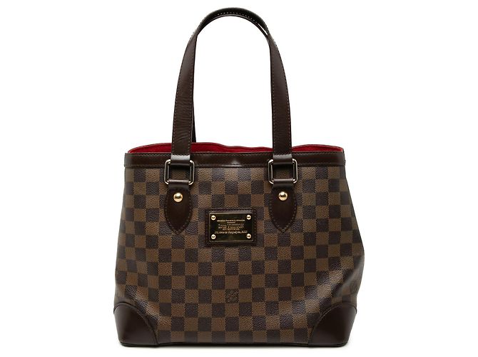Louis Vuitton Damier Ebene Hampstead PM Tote Bag braun