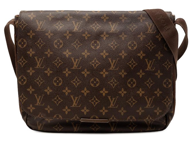 Bolsa transversal Louis Vuitton Monogram Beaubourg Messenger MM marrom