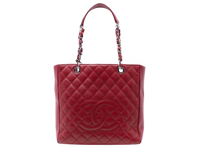 Tote Verticale Chanel Caviar Rosso