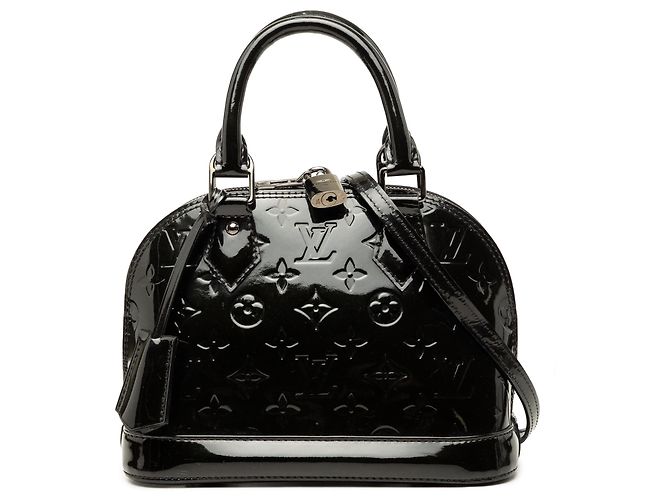 Borsa Louis Vuitton Monogram Vernis Alma BB Nera Nero