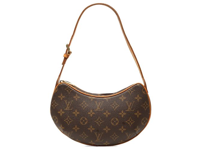 Borsa Hobo Louis Vuitton Monogram Croissant PM marrone