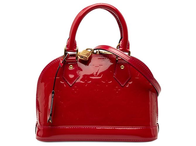 Borsa Louis Vuitton Monogram Vernis Alma BB Rosso