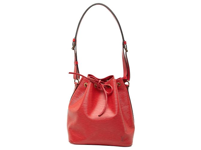 Borsa a secchiello Petit Noe in Epi rosso Louis Vuitton