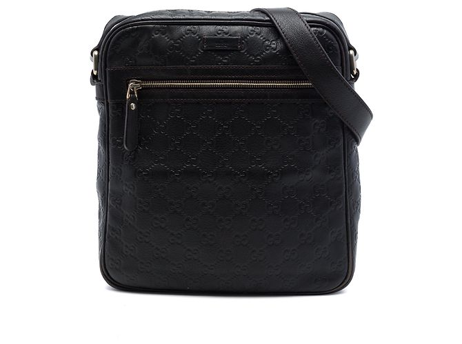 Borsa a tracolla Gucci Guccissima nera Nero