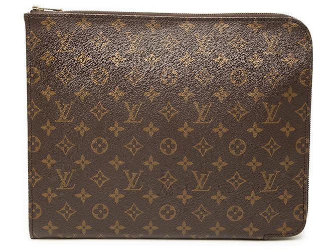 Portfolio Documenti Monogram Louis Vuitton Marrone Clutch Bag 30