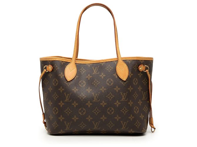 Borsa Tote Louis Vuitton Monogram Neverfull PM marrone