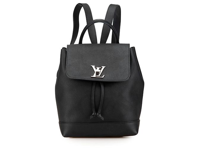 Black Louis Vuitton Taurillon Lockme Backpack