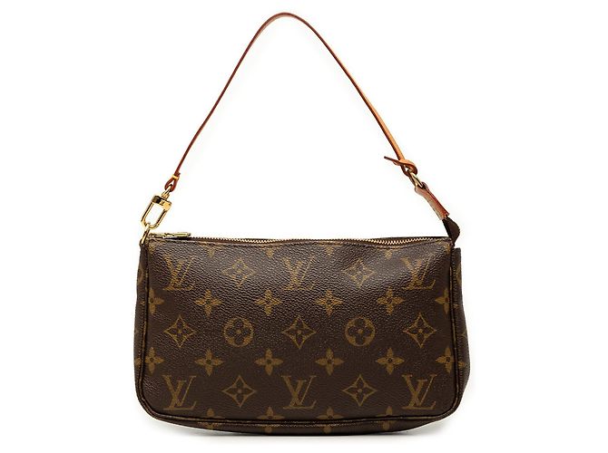 Borsa a tracolla Louis Vuitton Monogram Pochette Accessoires marrone