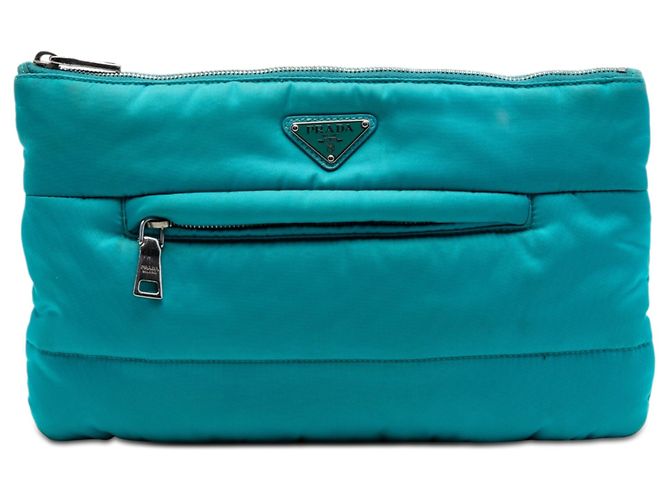 Blauer Prada Tessuto Bomber Clutch