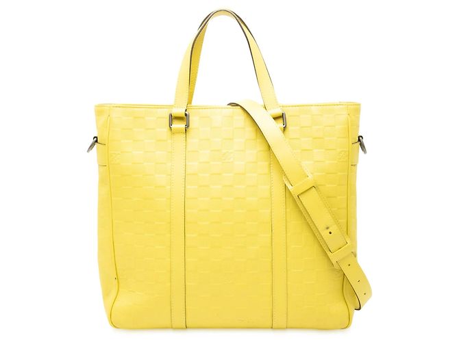 Borsa Louis Vuitton Damier Infini Tadao gialla Giallo