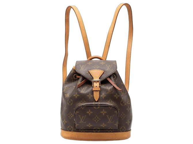 Brown Louis Vuitton Monogram Mini Montsouris Backpack