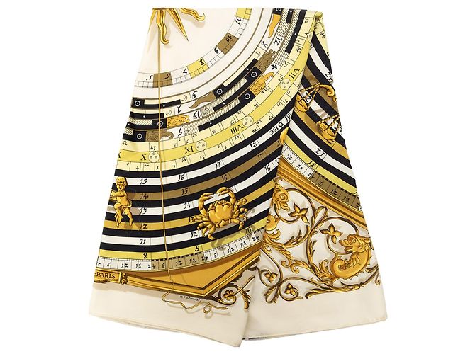 Sciarpa in seta Hermès Multi Dies et Hore 90 Multicolore
