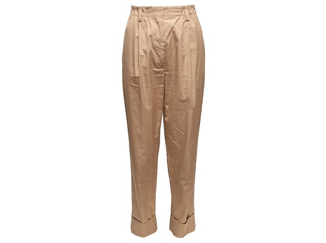 Prada Chino-Hose aus Baumwolle in Tan Größe IT 40 Kamel