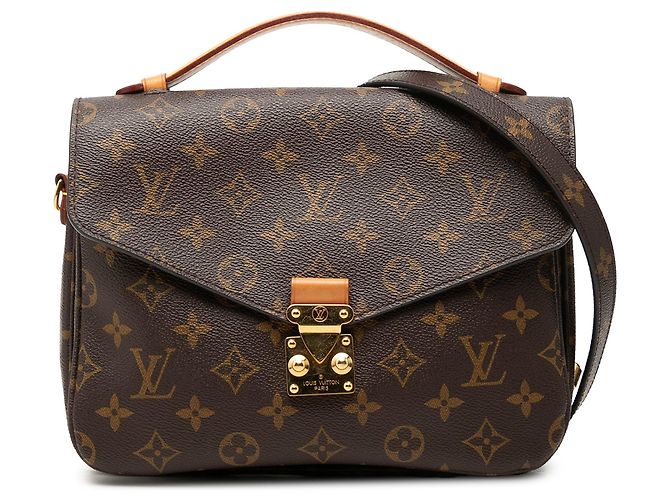 Louis Vuitton Monogram Pochette Metis Satchel braun