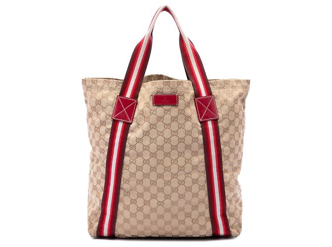 Tote Gucci GG Canvas Web rosso