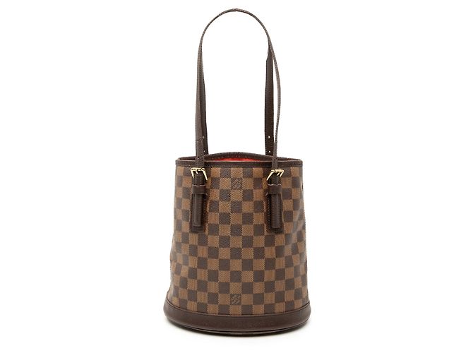 Bucket Borsa a secchiello Marais in Damier Ebene marrone Louis Vuitton
