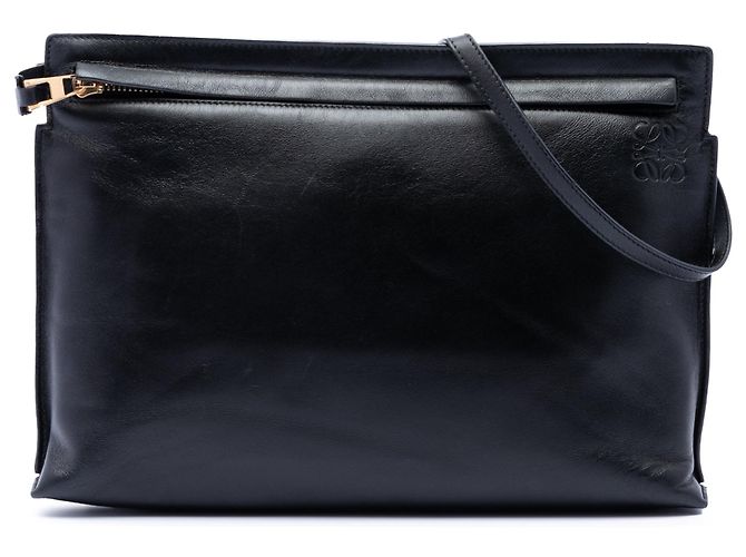 Pochette a tracolla Black LOEWE Nappa Anagram T Nero