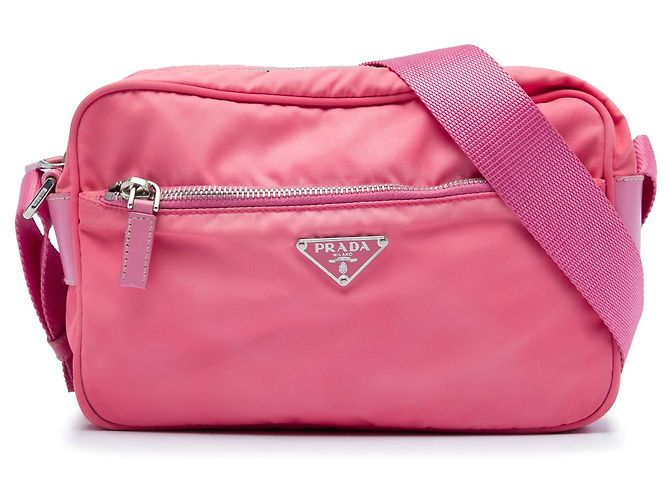 Bolsa Camera Prada Tessuto Rosa