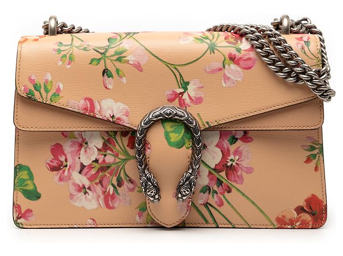 Gucci Medium Leather Blooms Dionysus Umhängetasche und Schultertasche orange